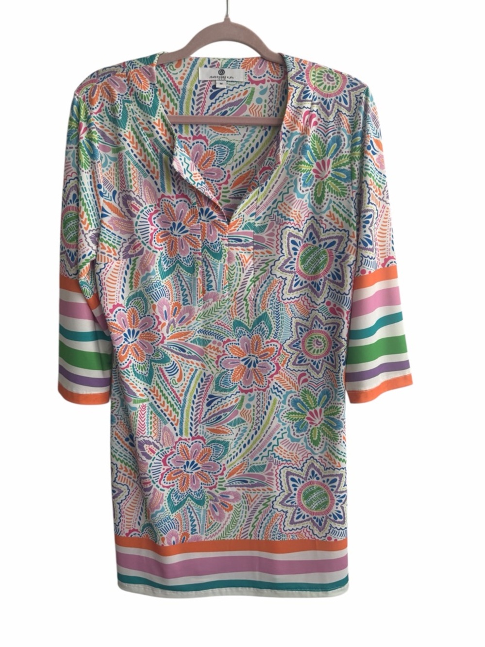 Jean-Pierre Klifa Paris Tunic Dress Womens Size Medium Pink‎ Purple